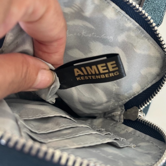 Aimee Kestenberg Denim Finished Leather Crossbody Bag - Picture 4 of 5